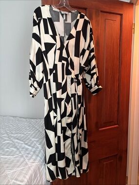 Satin wrap dress